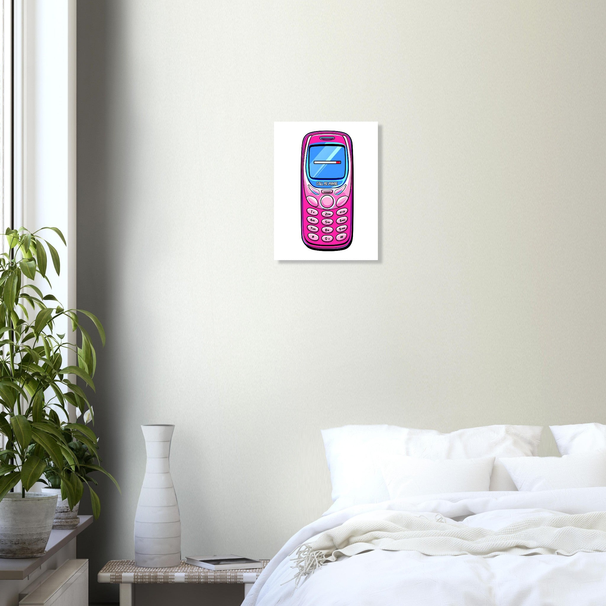 Y2k Flip Phone Nostalgia Art Print Art Print — detail view | Wild Thread Co
