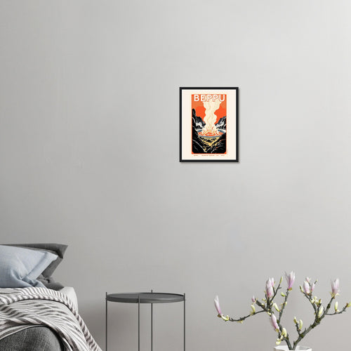 Beppu Vintage Travel Poster — Framed Art Print | Wild Thread Co