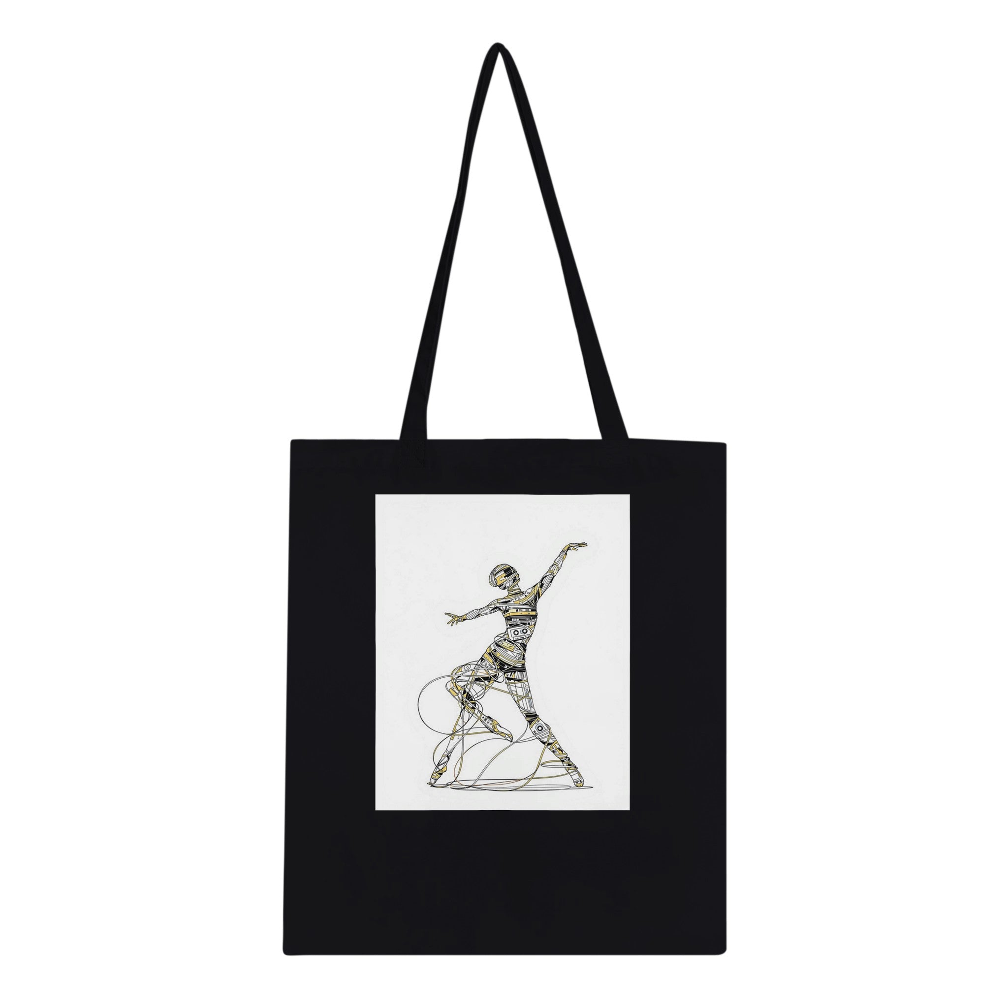 Cassette Tape Dancer Tote Bag Cotton Shopper UK — Tote Bag | Wild Thread Co