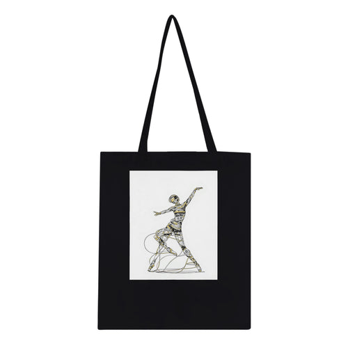 Cassette Tape Dancer Tote Bag Cotton Shopper UK — Tote Bag | Wild Thread Co