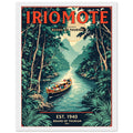 Iriomote Vintage Travel Poster Framed Art Print — detail view | Wild Thread Co