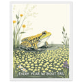 Common Frog Pond Spawn Spring Framed Print — Framed Art Print | Wild Thread Co