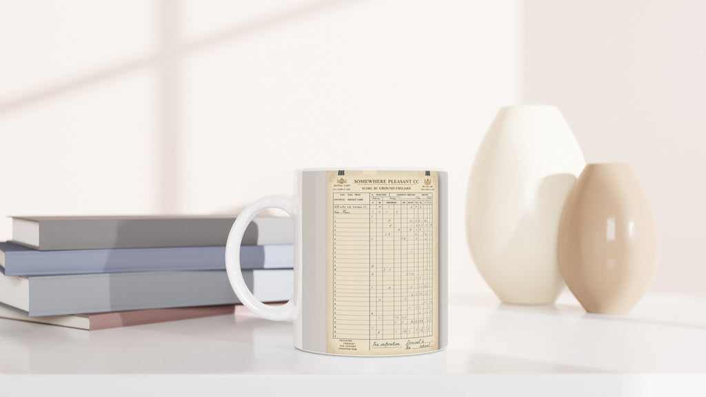 Retro Cricket English Summer Mug — detail view | Wild Thread Co
