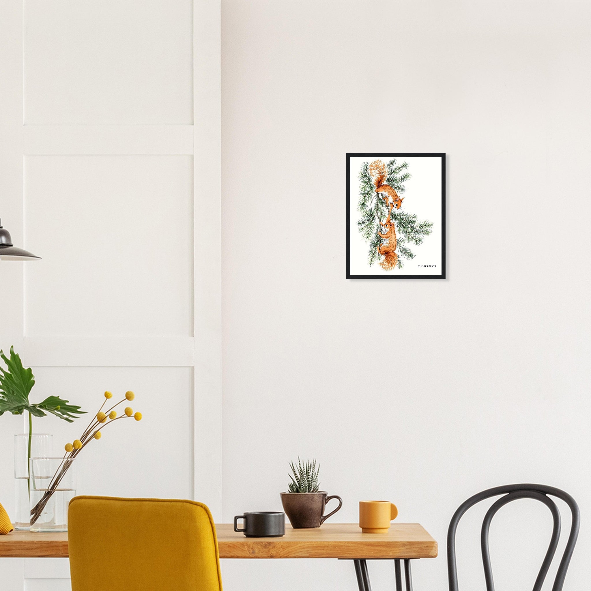 Red Squirrel Formby Pine Framed Print — Print Material | Wild Thread Co
