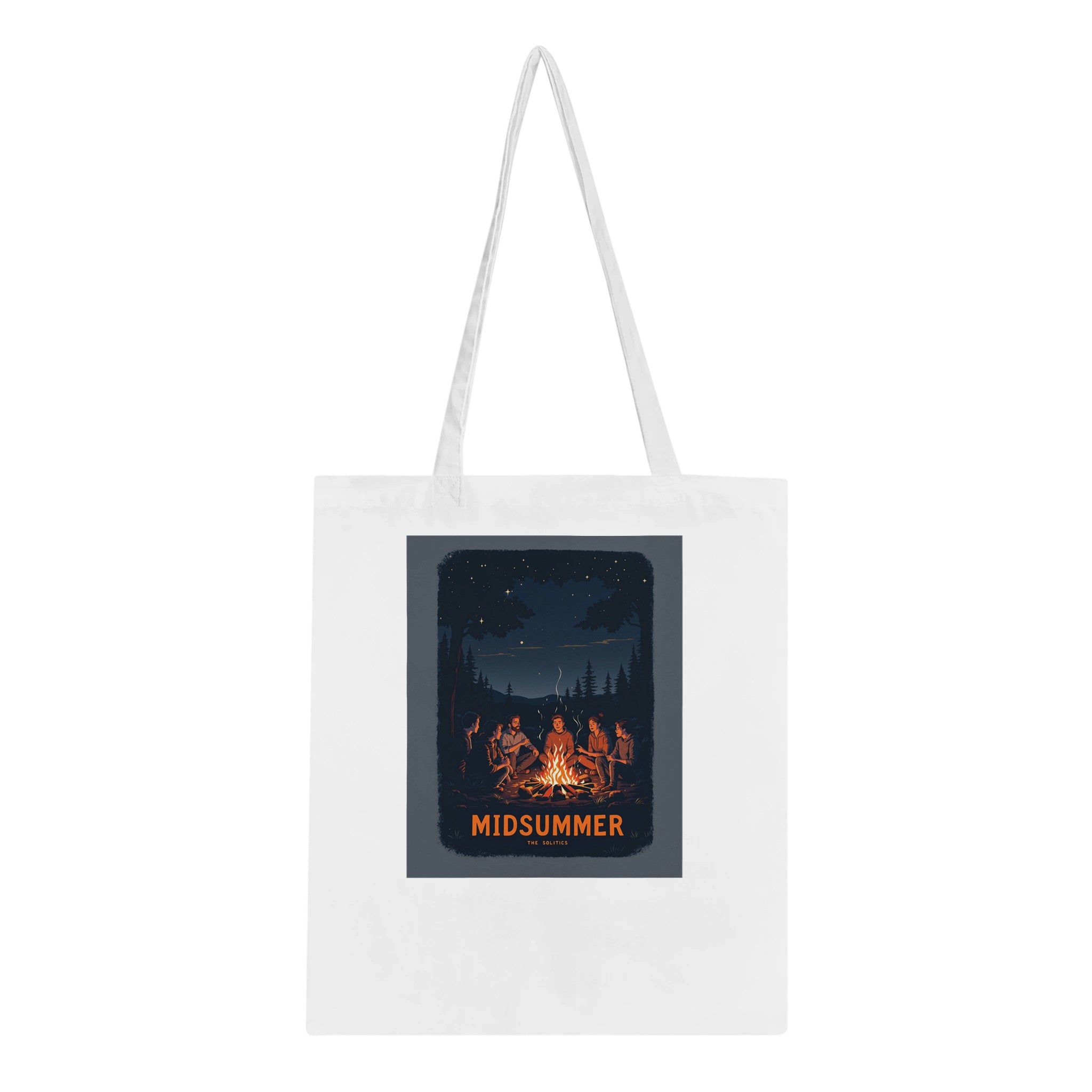 Winter Solstice Campfire Midsummer Tote Bag Cotton Shopper UK — Tote Bag | Wild Thread Co UK