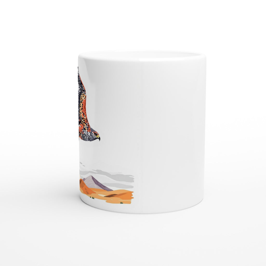 Red Kite Soaring Wales Conservation Mug — detail view | Wild Thread Co