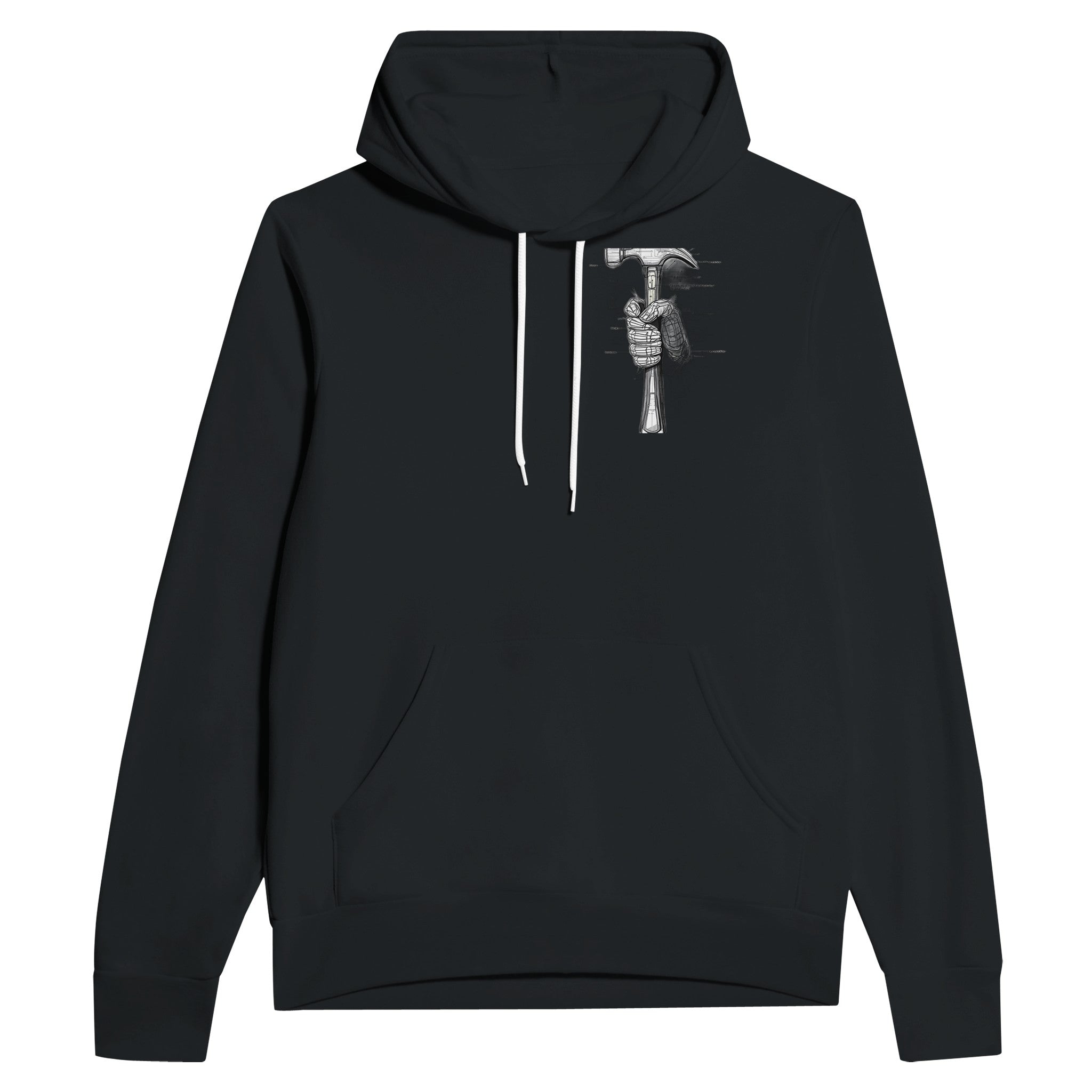 Tradesperson Built Not Bought Hoodie — detail view | Wild Thread Co