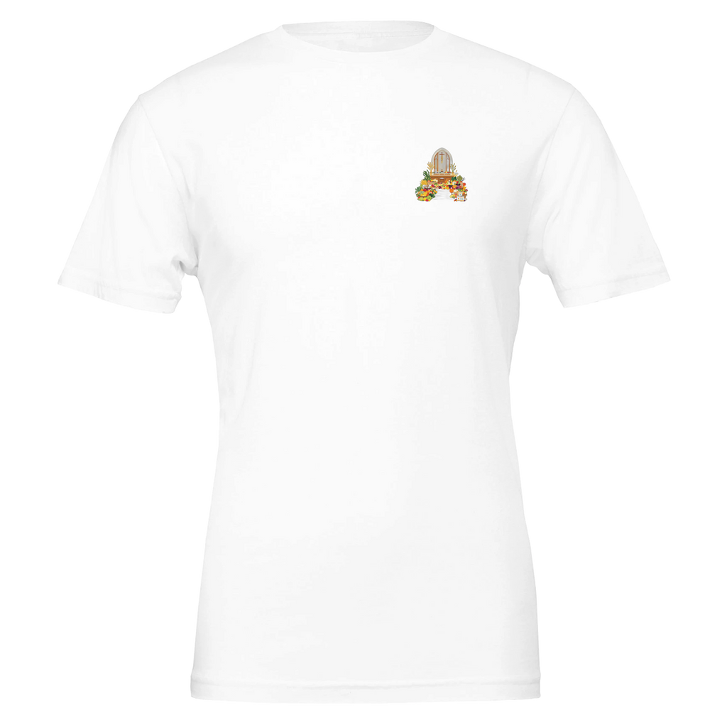 Harvest Festival Church Abundance T-Shirt — detail view | Wild Thread Co