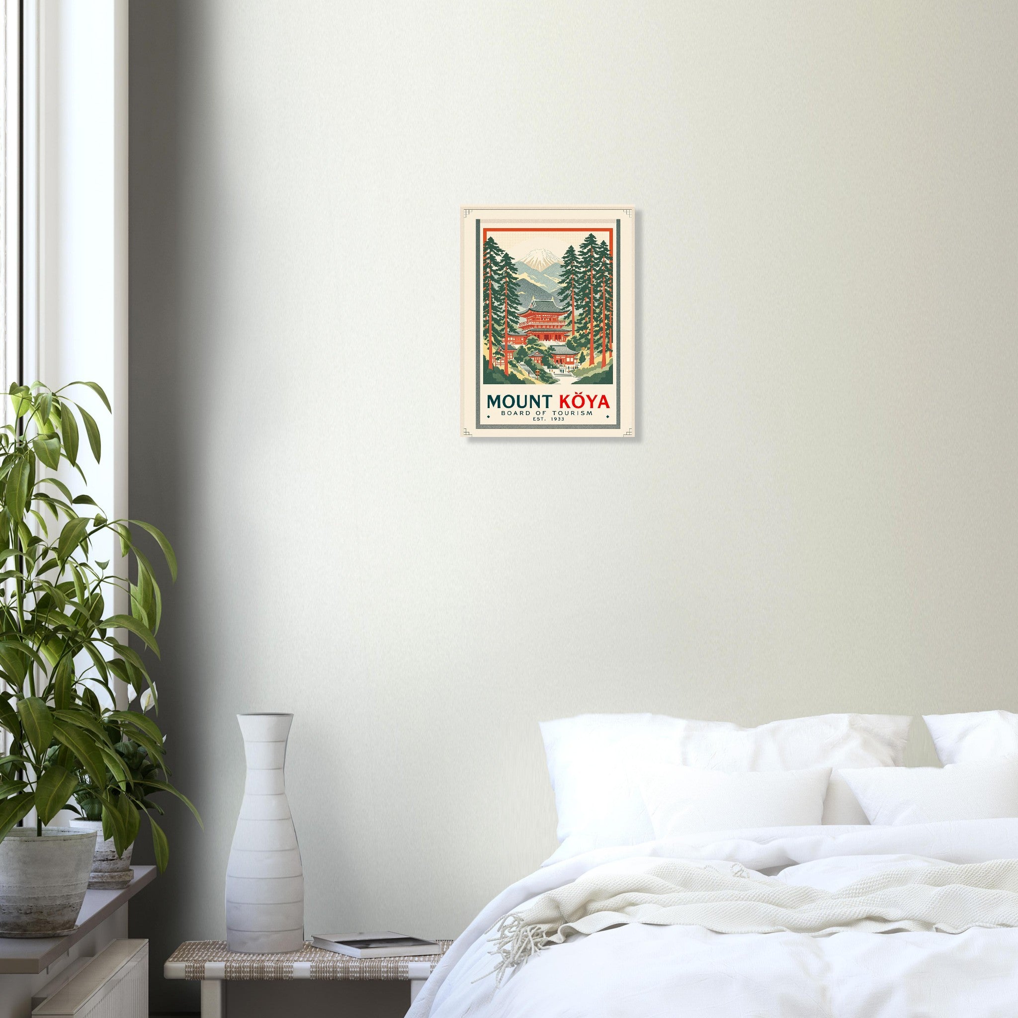 Mount K Ya Vintage Travel Poster Art Print — detail view | Wild Thread Co