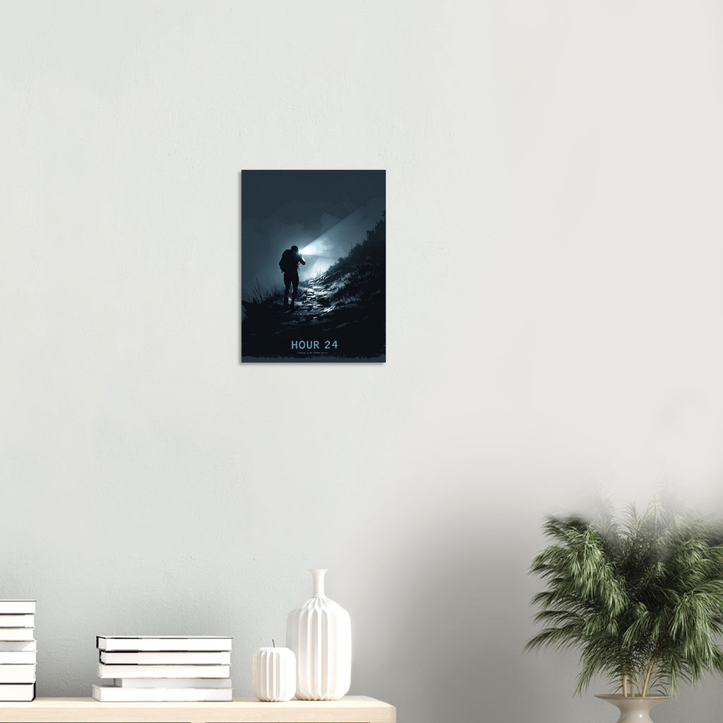 Ultramarathon Runner 3am Headtorch A1 Art Print Art Print — detail view | Wild Thread Co