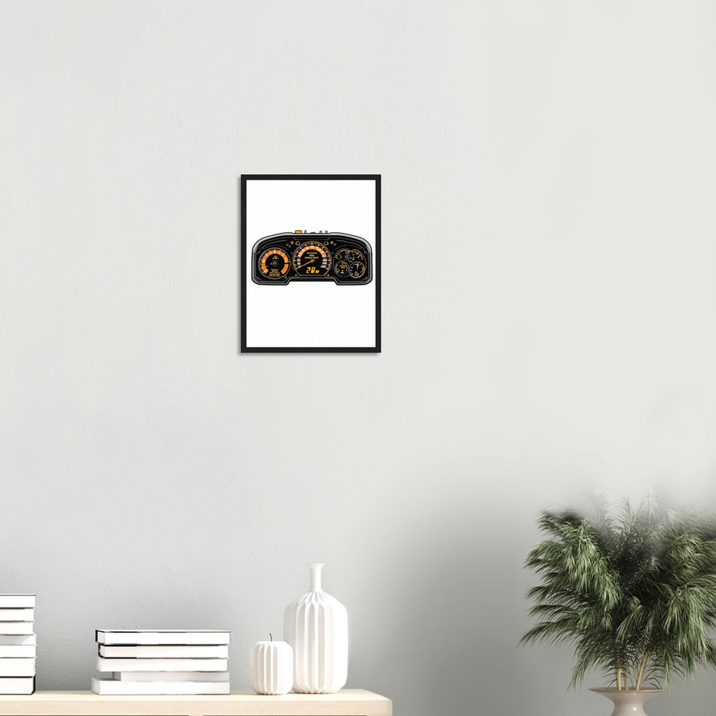 Paramedic Instrument Panel Spoof Framed Art Print — detail view | Wild Thread Co