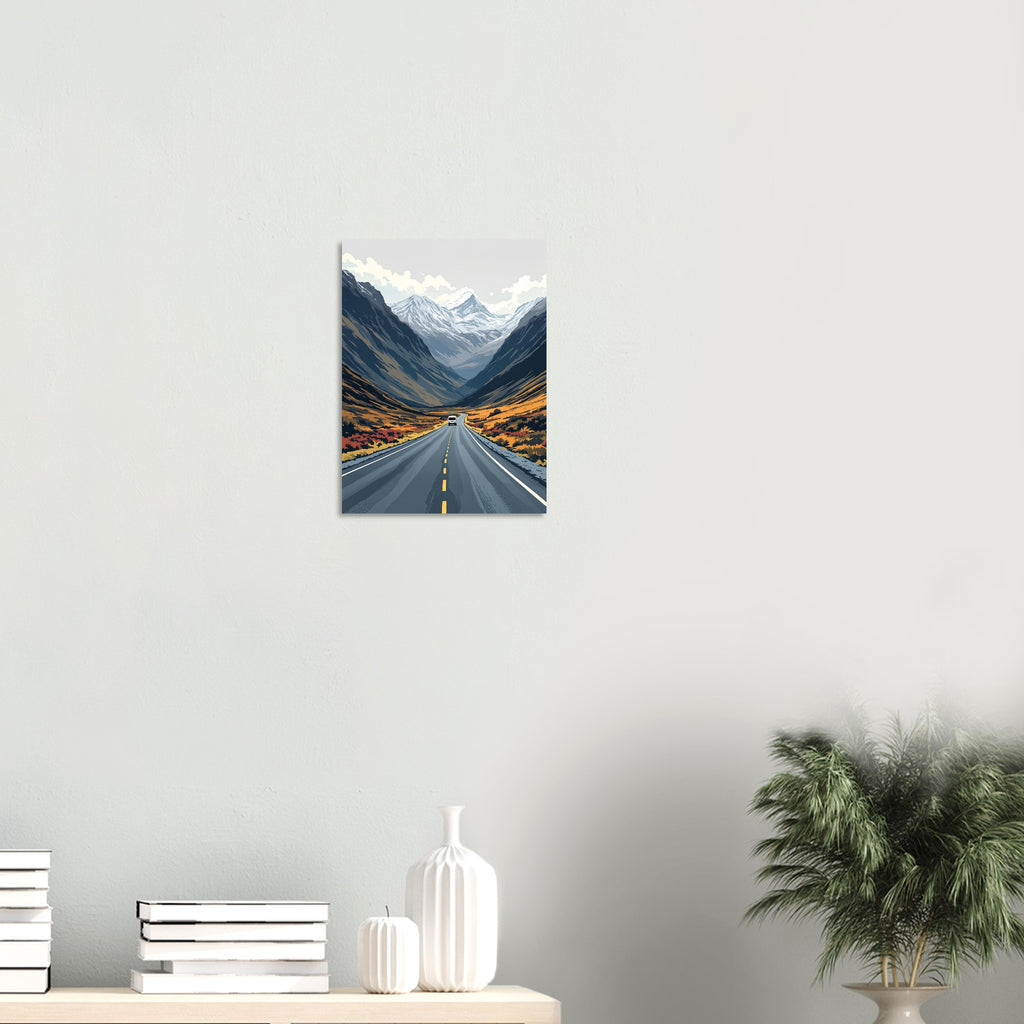 Glencoe Highland Scotland Road Art A1 Gift UK Art Print Poster Wall Art UK — Art Print | Wild Thread Co