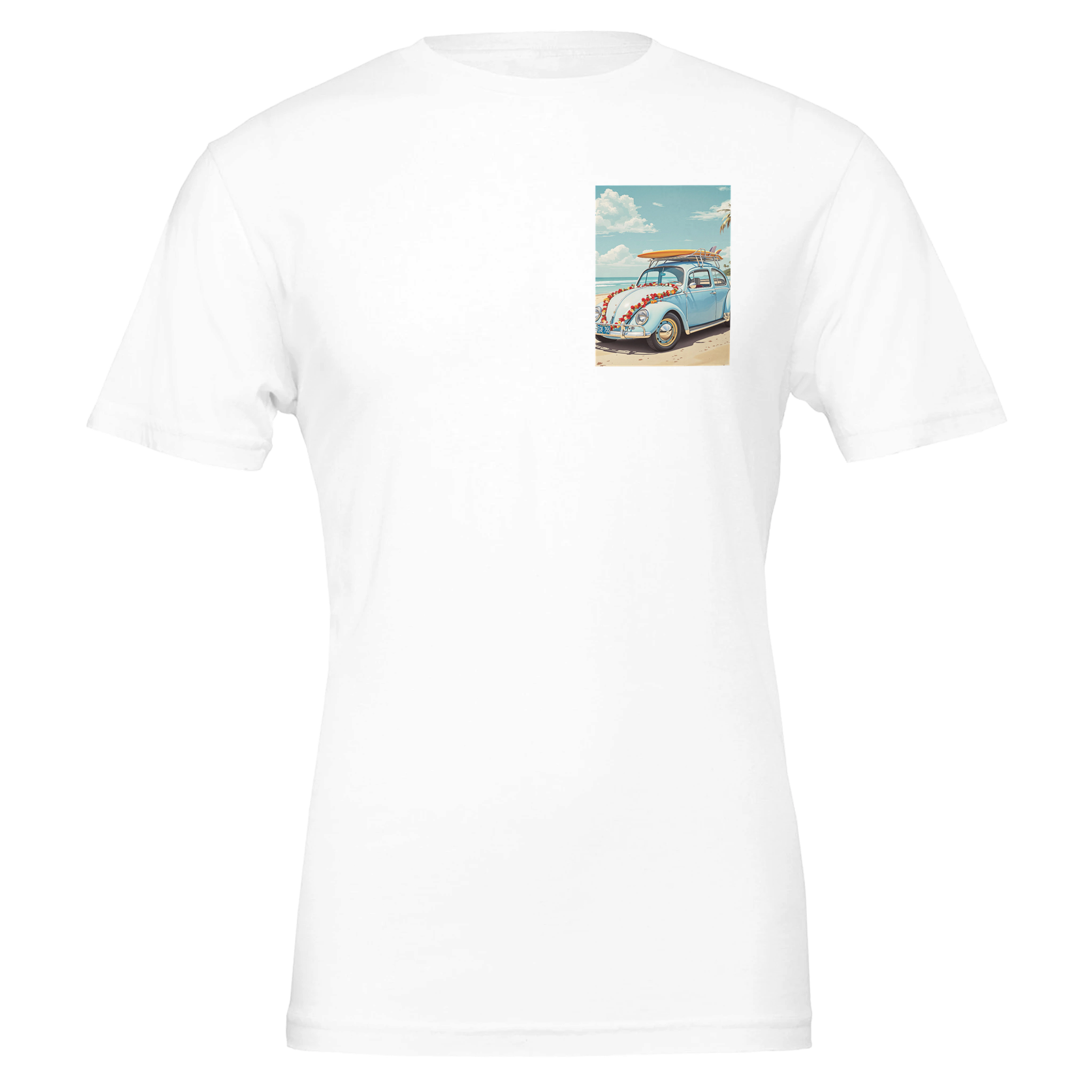 Vw Beetle Flower T-Shirt — detail view | Wild Thread Co