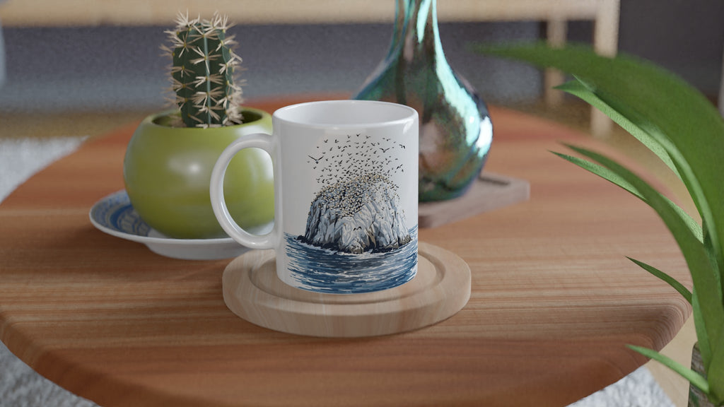 Gannet Colony Bass Rock Mug Coffee Tea Ceramic 11oz — Mug | Wild Thread Co