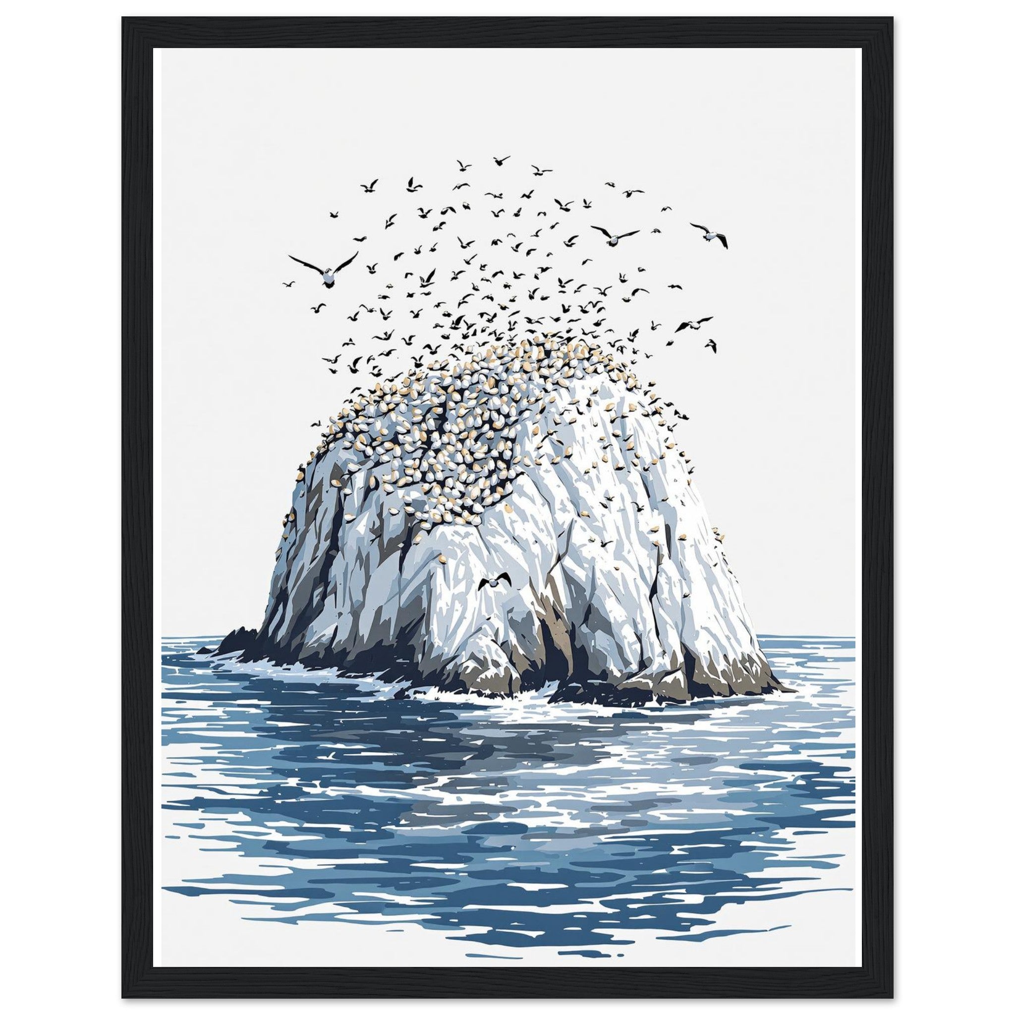 Gannet Colony Bass Rock — Print Material | Wild Thread Co UK