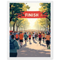 Parkrun Saturday Community 5k Framed Art Print — detail view | Wild Thread Co