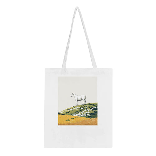 Chalk White Horse Hill Prehistoric Tote Bag — Tote Bag | Wild Thread Co