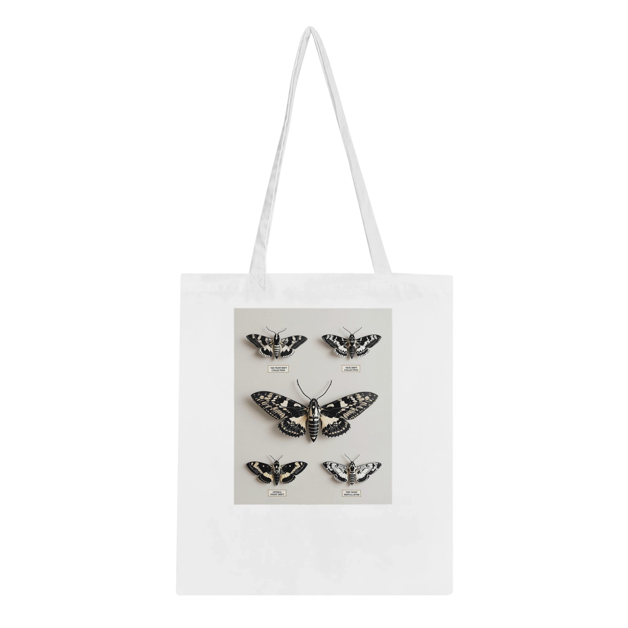 Dark Academia Moth Collector Tote Bag Cotton Shopper UK — Tote Bag | Wild Thread Co UK