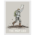 Peat Hag Navigation Boot Sinking Framed Art Print — detail view | Wild Thread Co