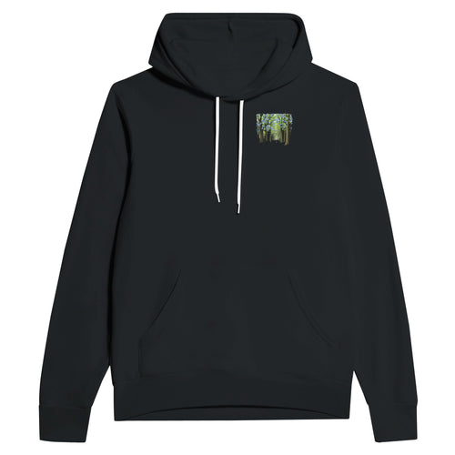 Bluebell Wood Ancient Oak Hoodie — detail view | Wild Thread Co