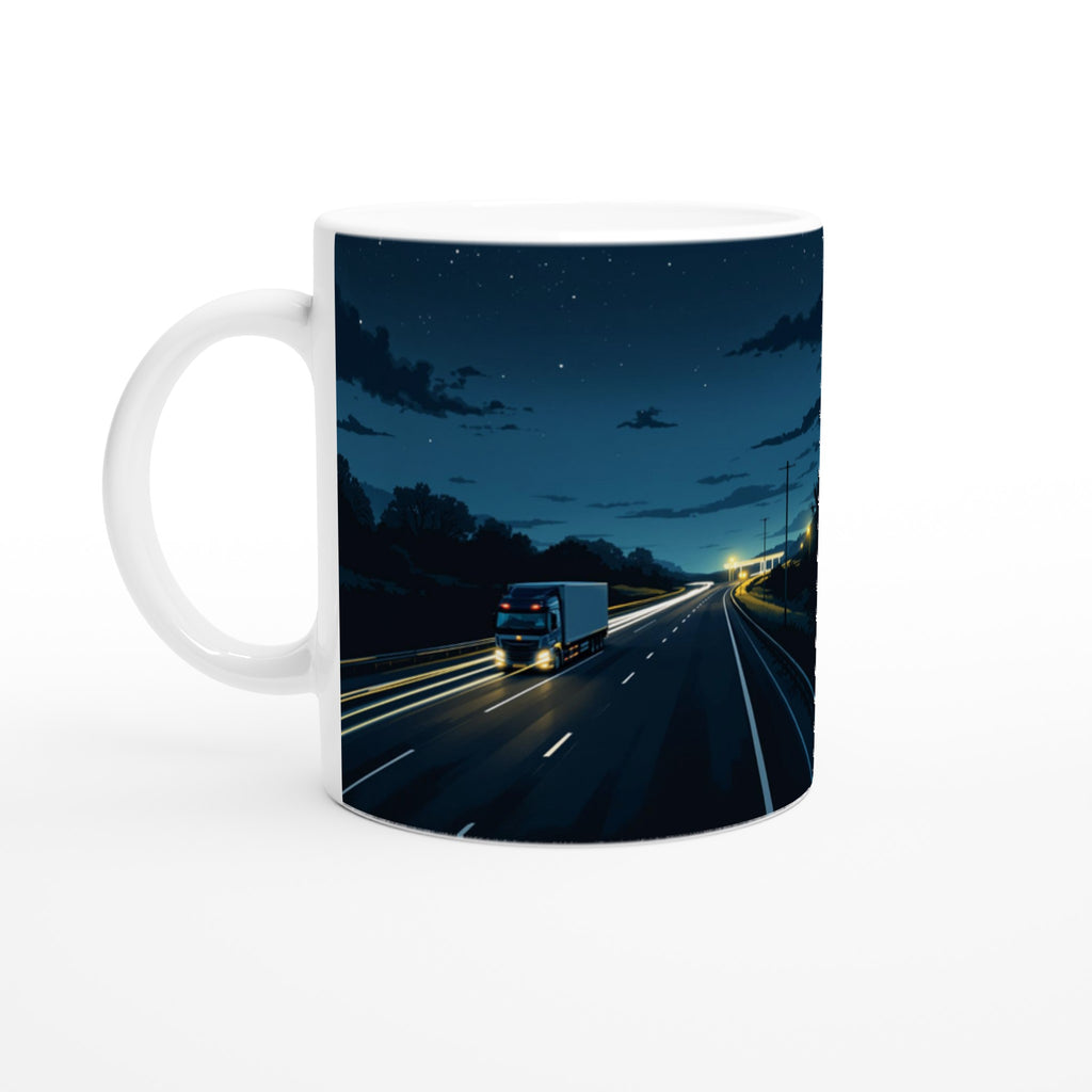 Lorry Driver Night Motorway — Mug | Wild Thread Co UK
