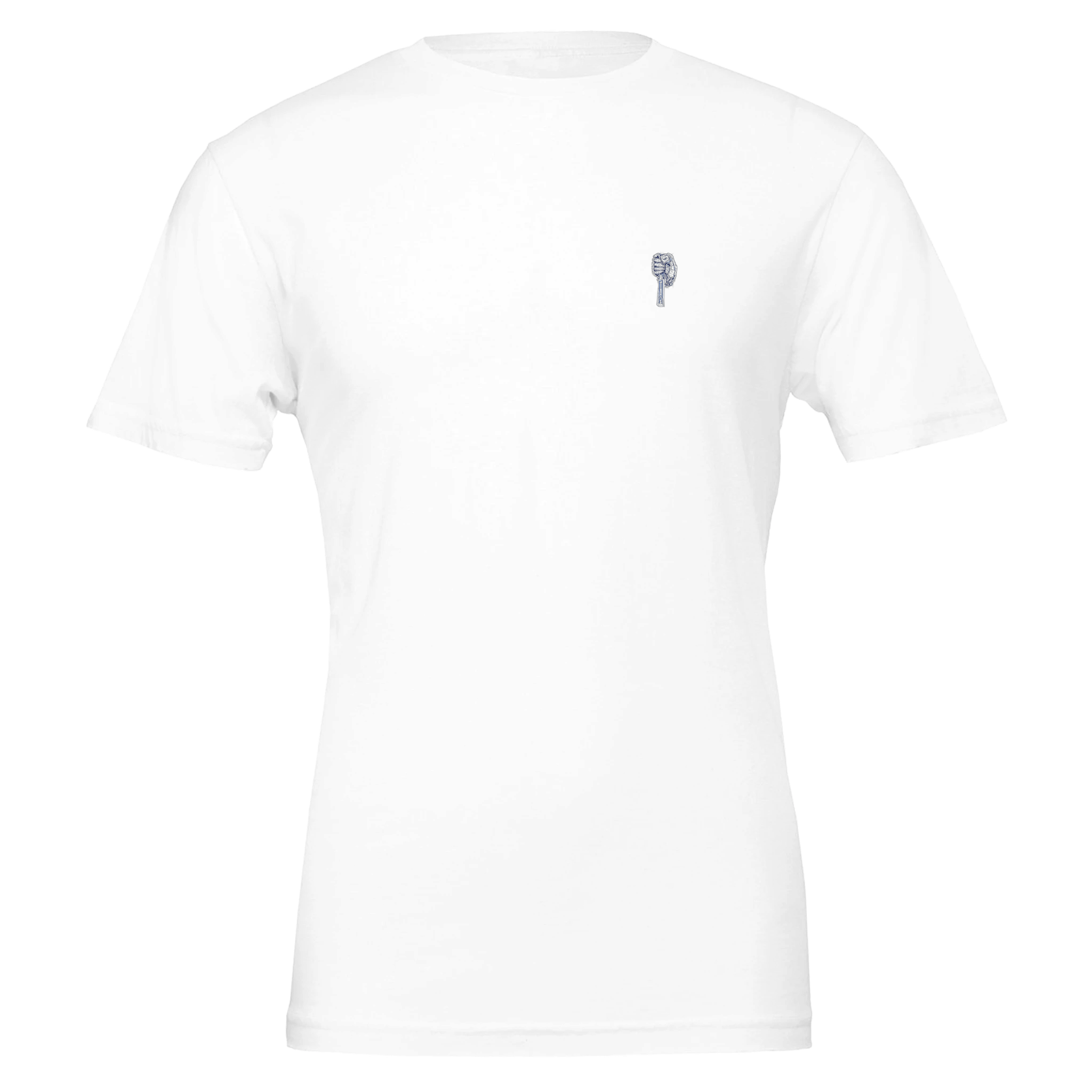 Builder Patent Drawing Hands T-Shirt — detail view | Wild Thread Co