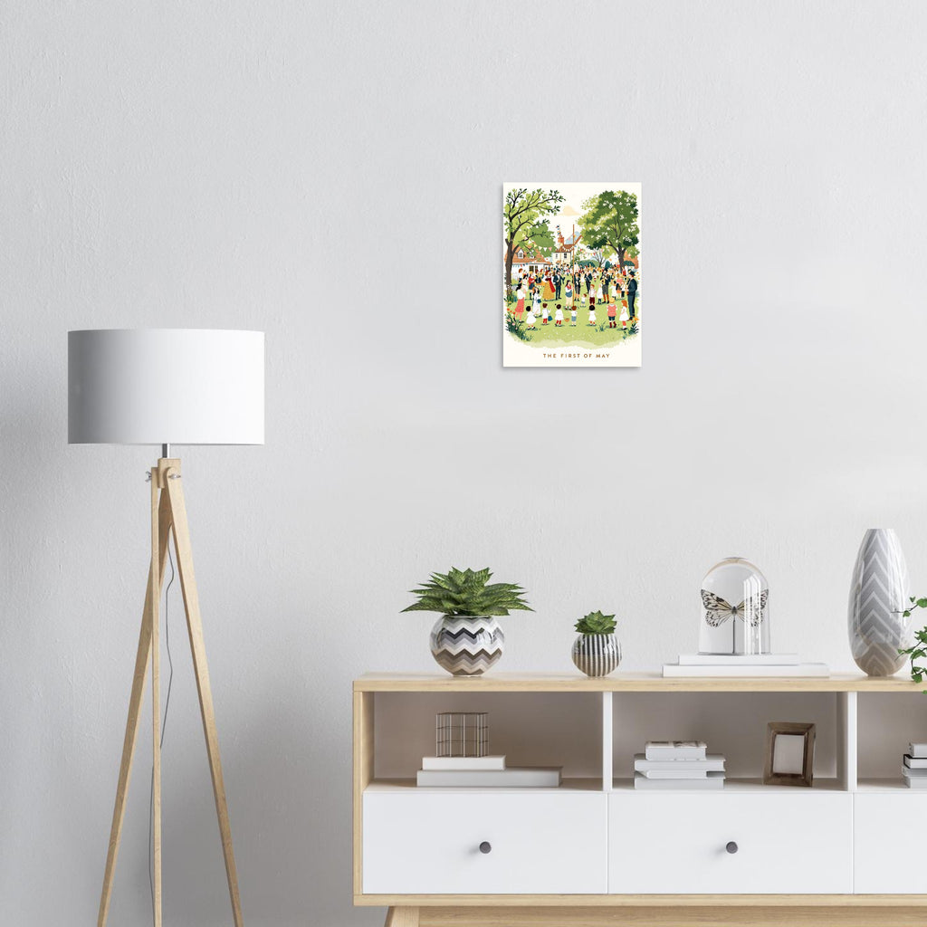 May Day Maypole Folk Tradition Art Print — Art Print | Wild Thread Co UK