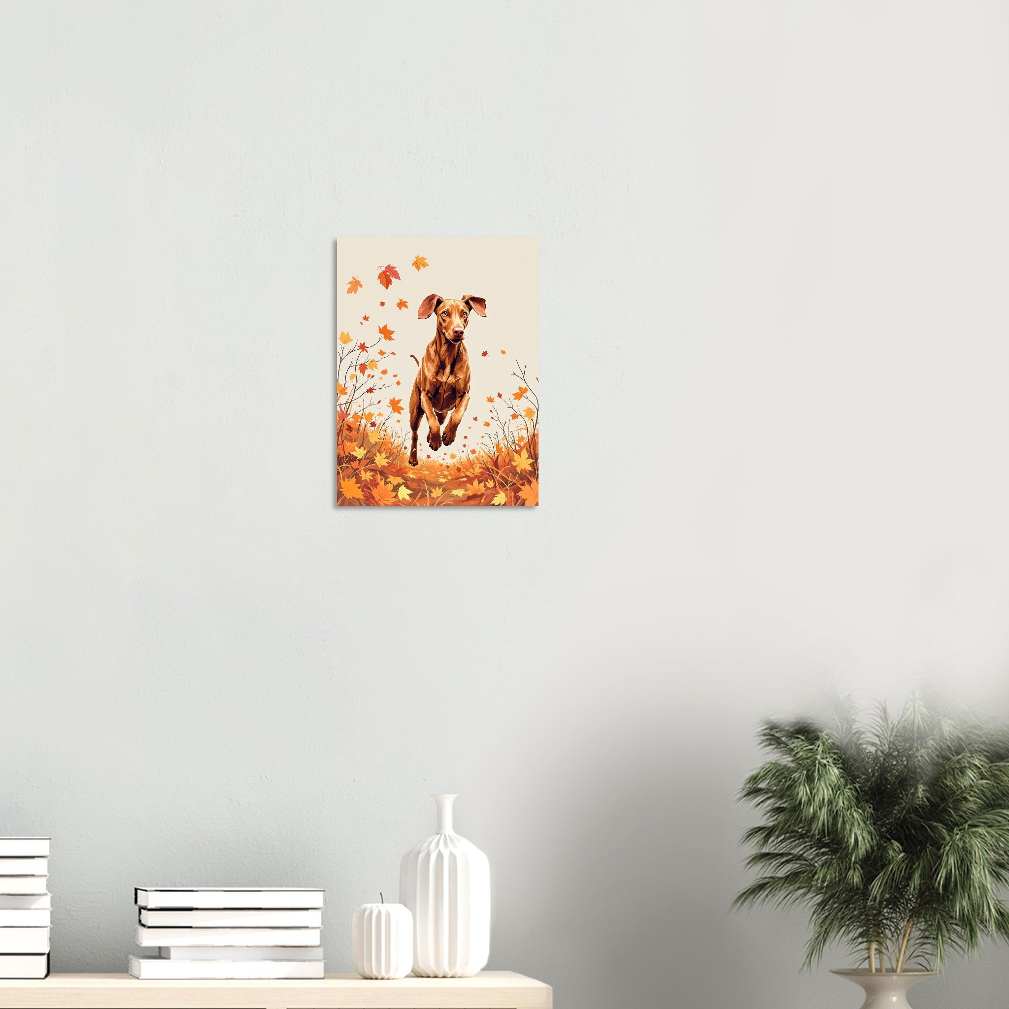 vizsla autumn Art Print Art Print — detail view | Wild Thread Co
