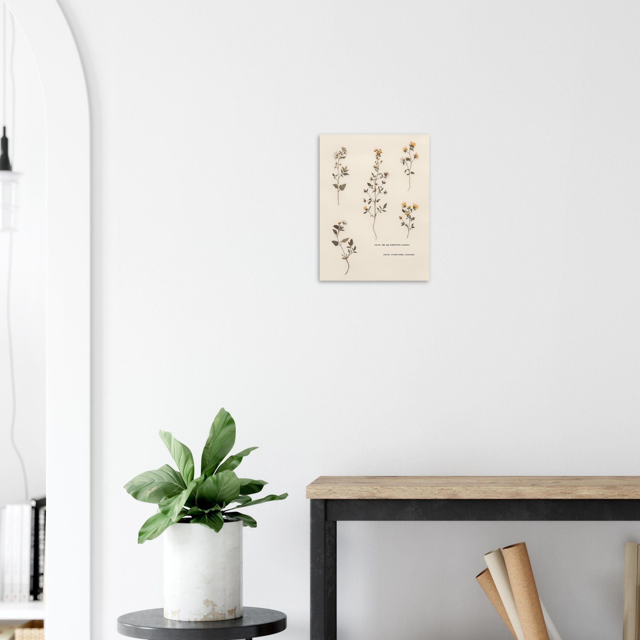 Victorian Pressed Wildflower Botanical Gift A1 UK Art Print Art Print — detail view | Wild Thread Co