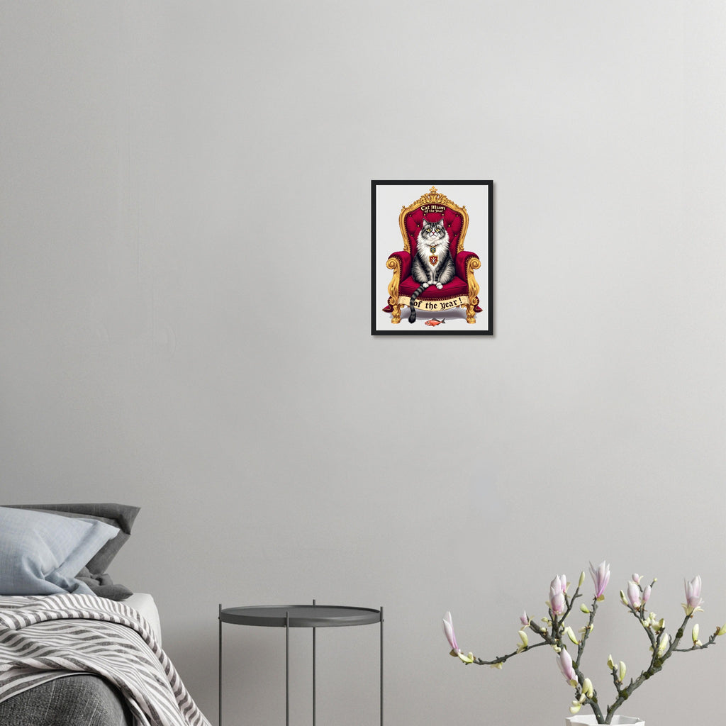 Cat Royal Portrait Spoof Framed Print — Framed Art Print | Wild Thread Co