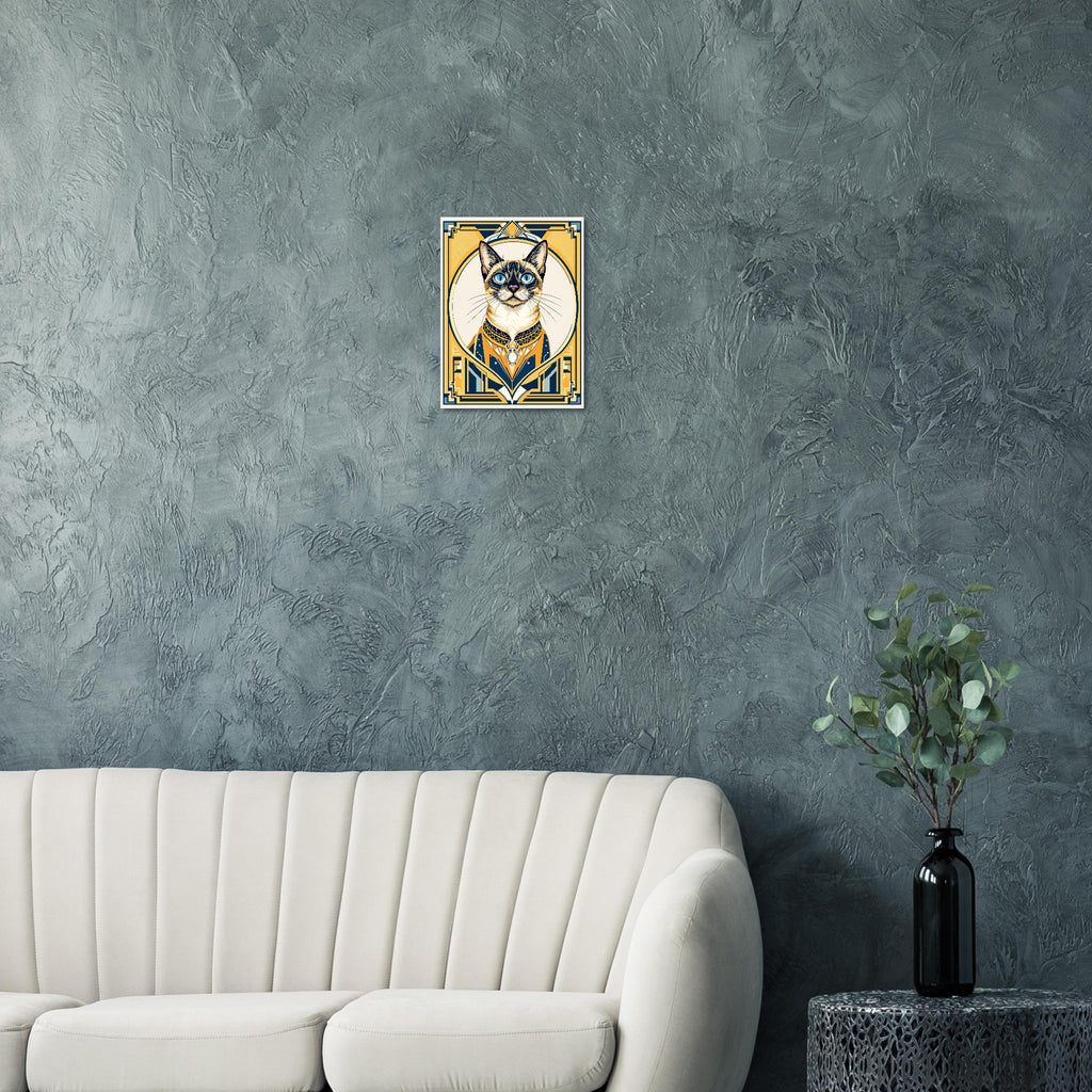 Siamese Cat Elegance Art Print Art Print — detail view | Wild Thread Co