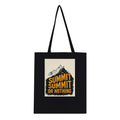 Gorpcore Mountain Summit Tote Bag Cotton Shopper UK Tote Bag — detail view | Wild Thread Co