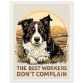 Border Collie Working Framed Print — Framed Art Print | Wild Thread Co