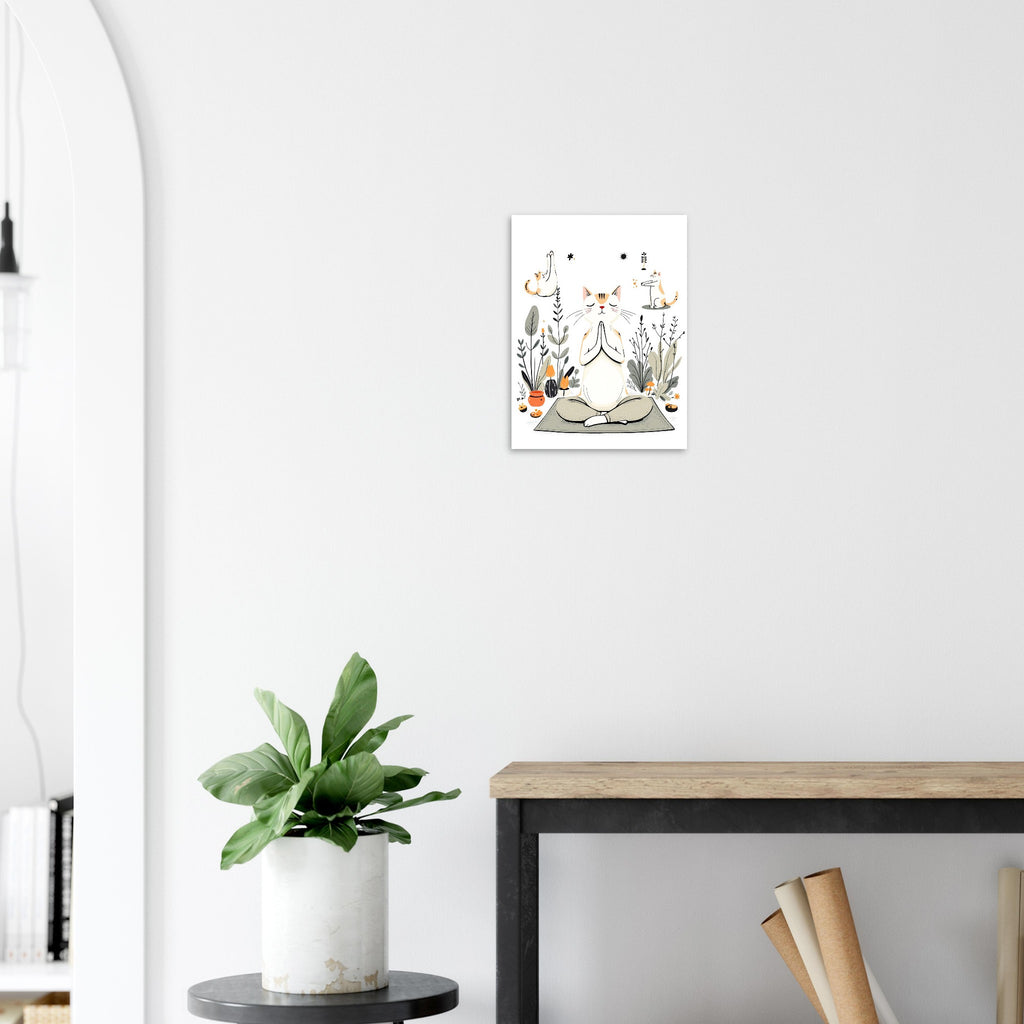 Cat Yoga Poses Art Print Art Print — detail view | Wild Thread Co