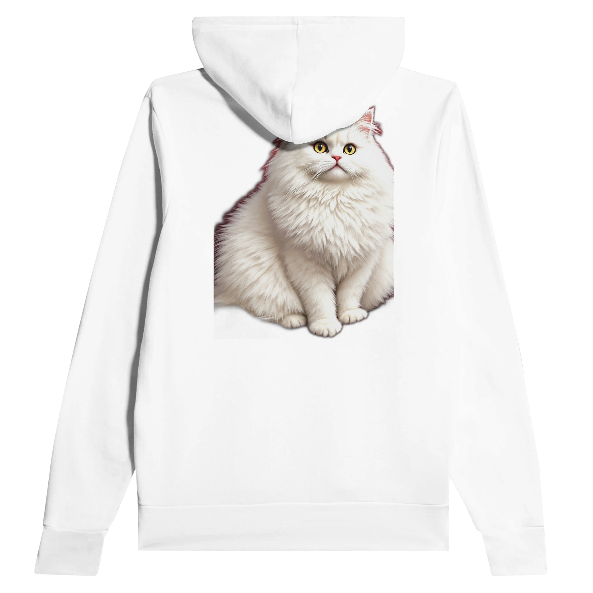 Persian Cat Luxury Hoodie — detail view | Wild Thread Co