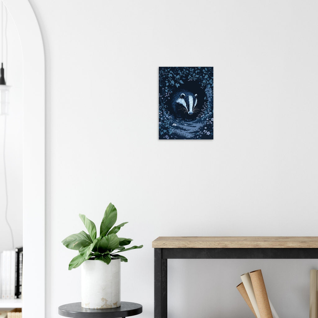 Badger Dusk Patrol British Wildlife Art A1 UK Art Print Poster Wall Art UK — Art Print | Wild Thread Co