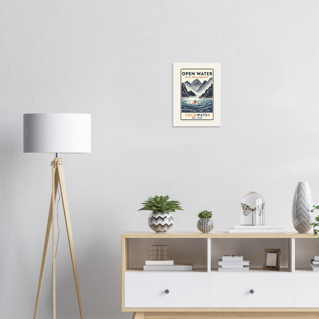Open Water Vintage Travel Poster — Art Print | Wild Thread Co UK