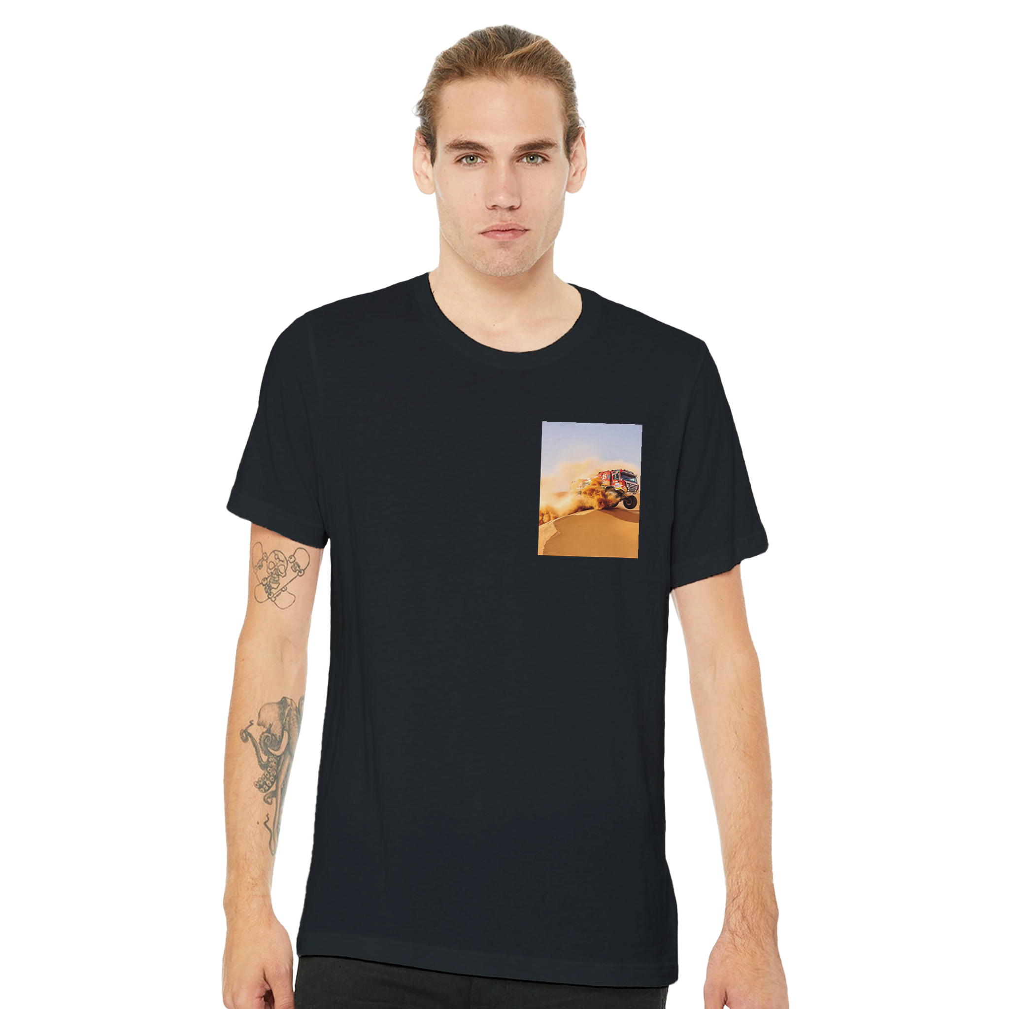 Dakar Rally Truck T-Shirt — detail view | Wild Thread Co