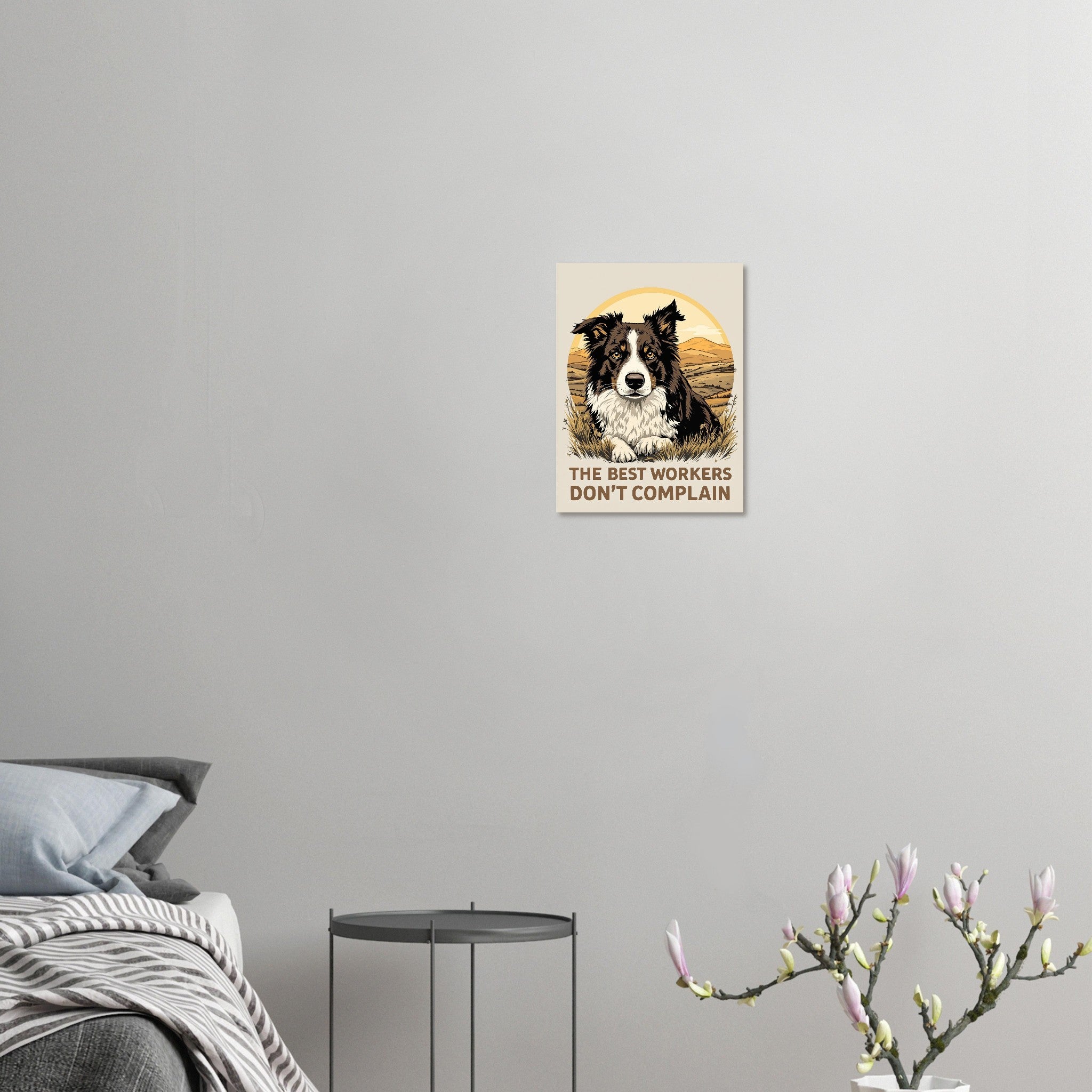 Border Collie Working Dog A1 Art Print Art Print — detail view | Wild Thread Co