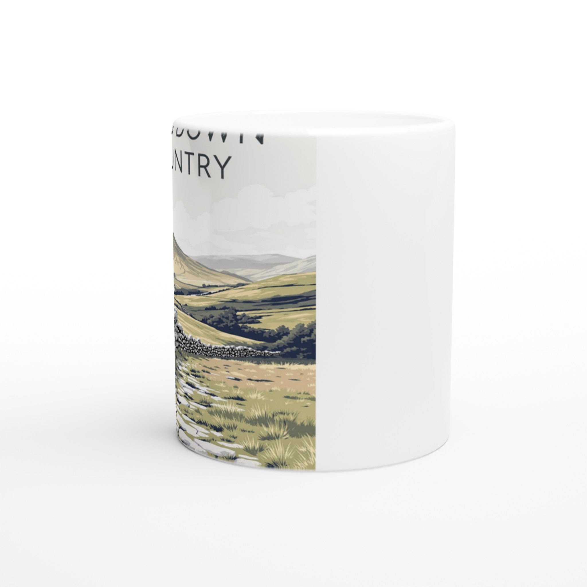 Yorkshire Dales Gods Own Country Mug — detail view | Wild Thread Co