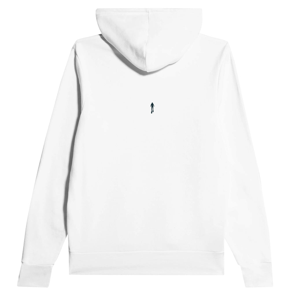Kelp Forest Freediver Underwater Hoodie — detail view | Wild Thread Co