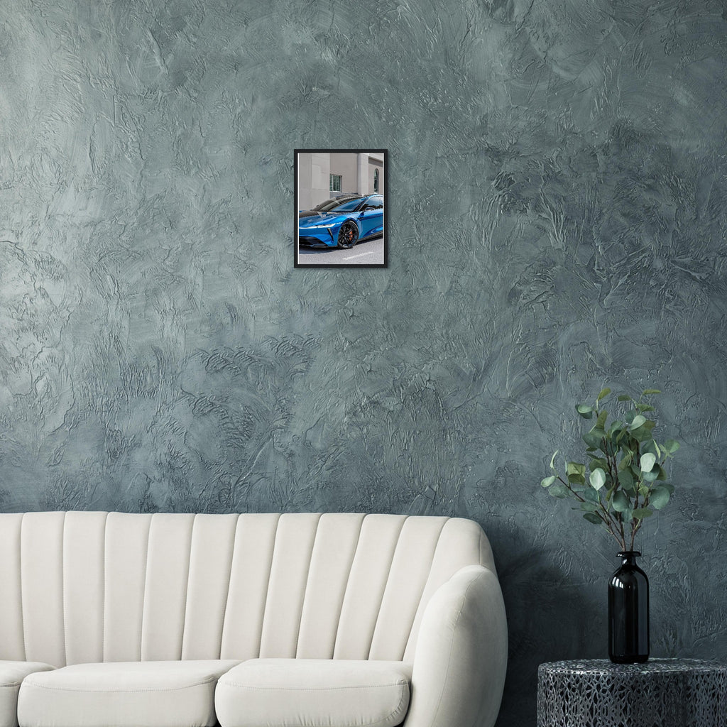 Lucid Air Sapphire Framed Art Print — detail view | Wild Thread Co