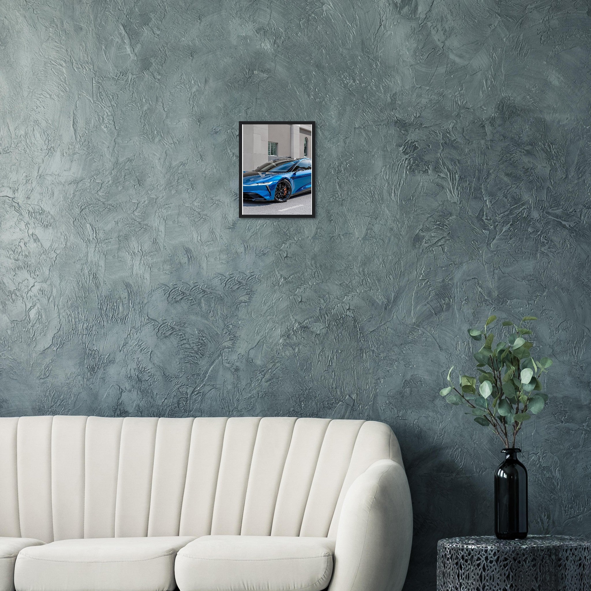 Lucid Air Sapphire Framed Art Print — detail view | Wild Thread Co