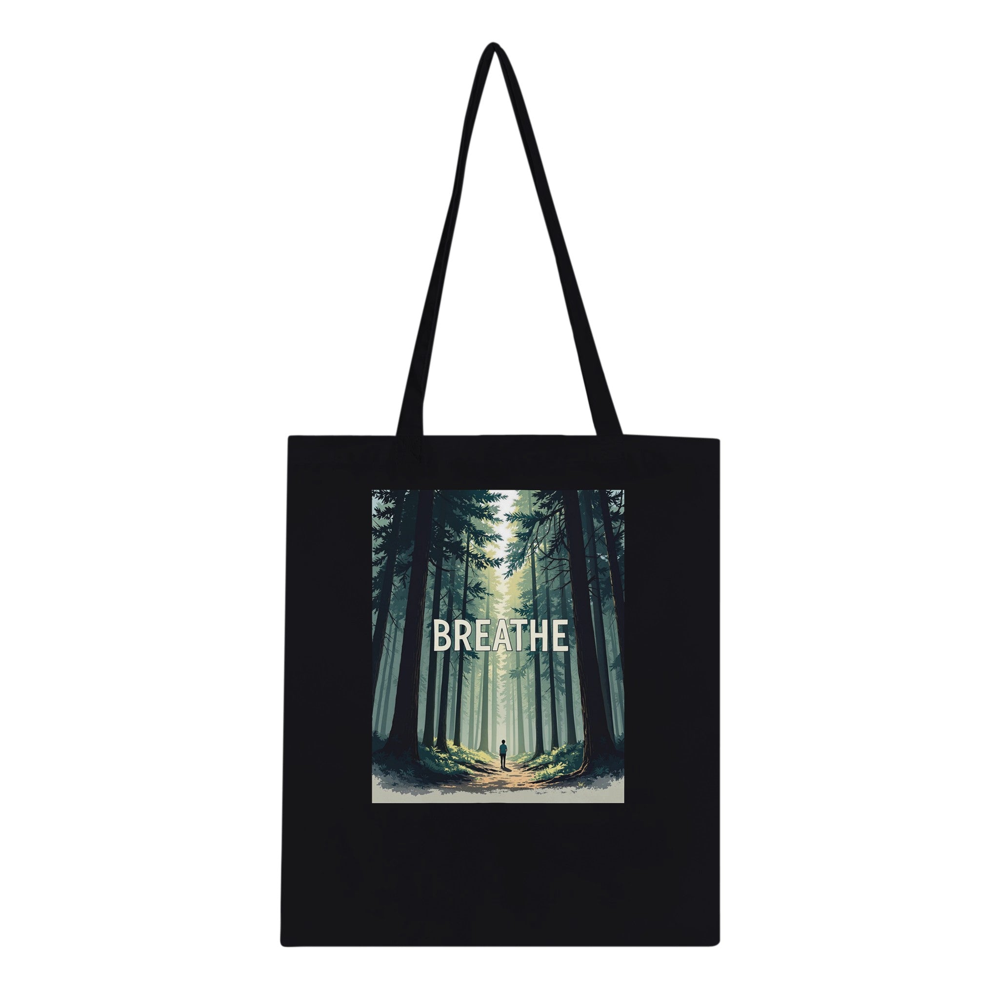 Forest Bathing Tote Bag Cotton Shopper UK Tote Bag — detail view | Wild Thread Co