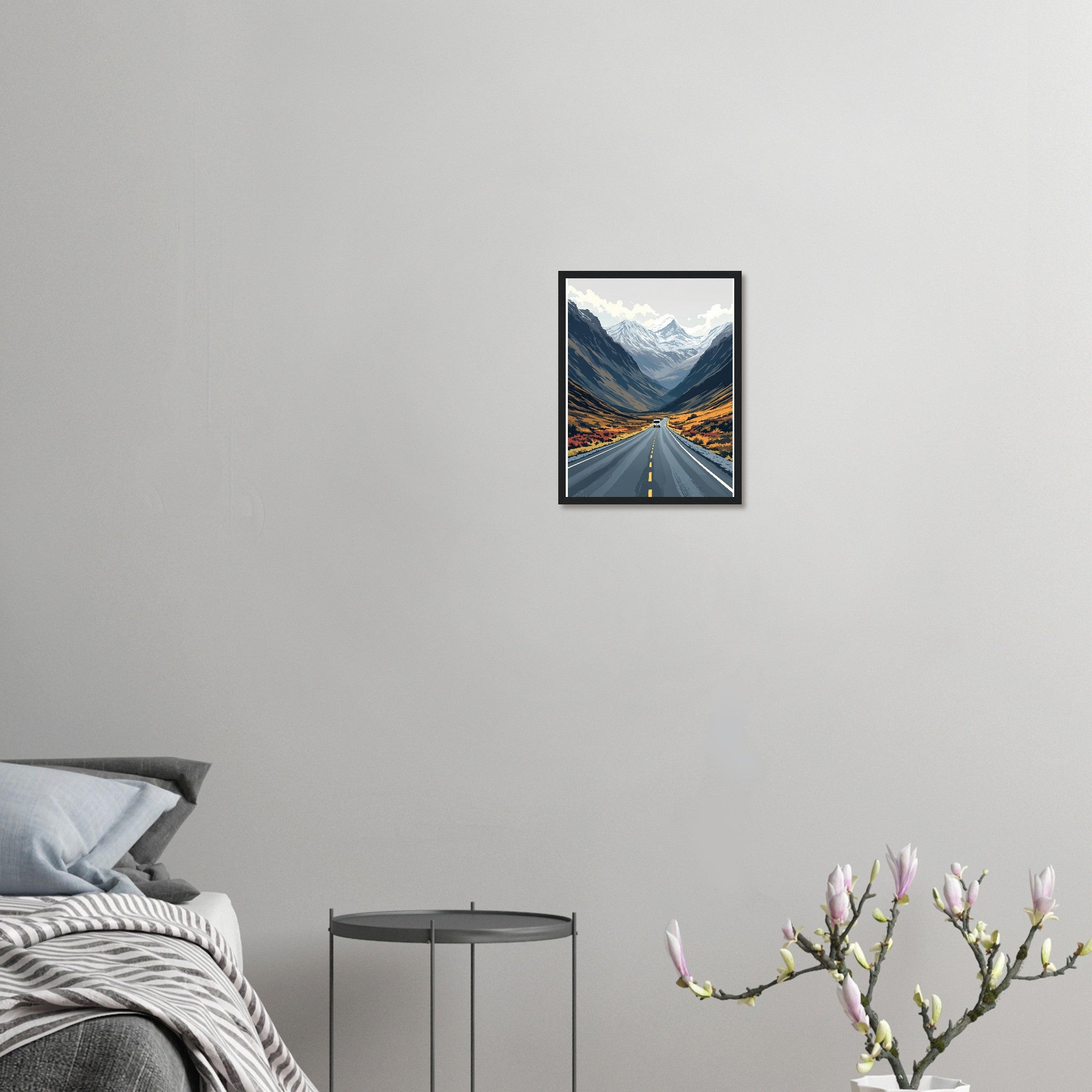Glencoe Road Framed Art Print — detail view | Wild Thread Co