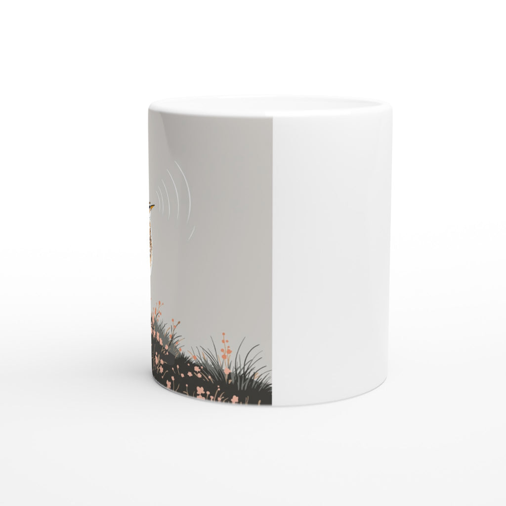 Curlew Calling Moorland Mug — detail view | Wild Thread Co