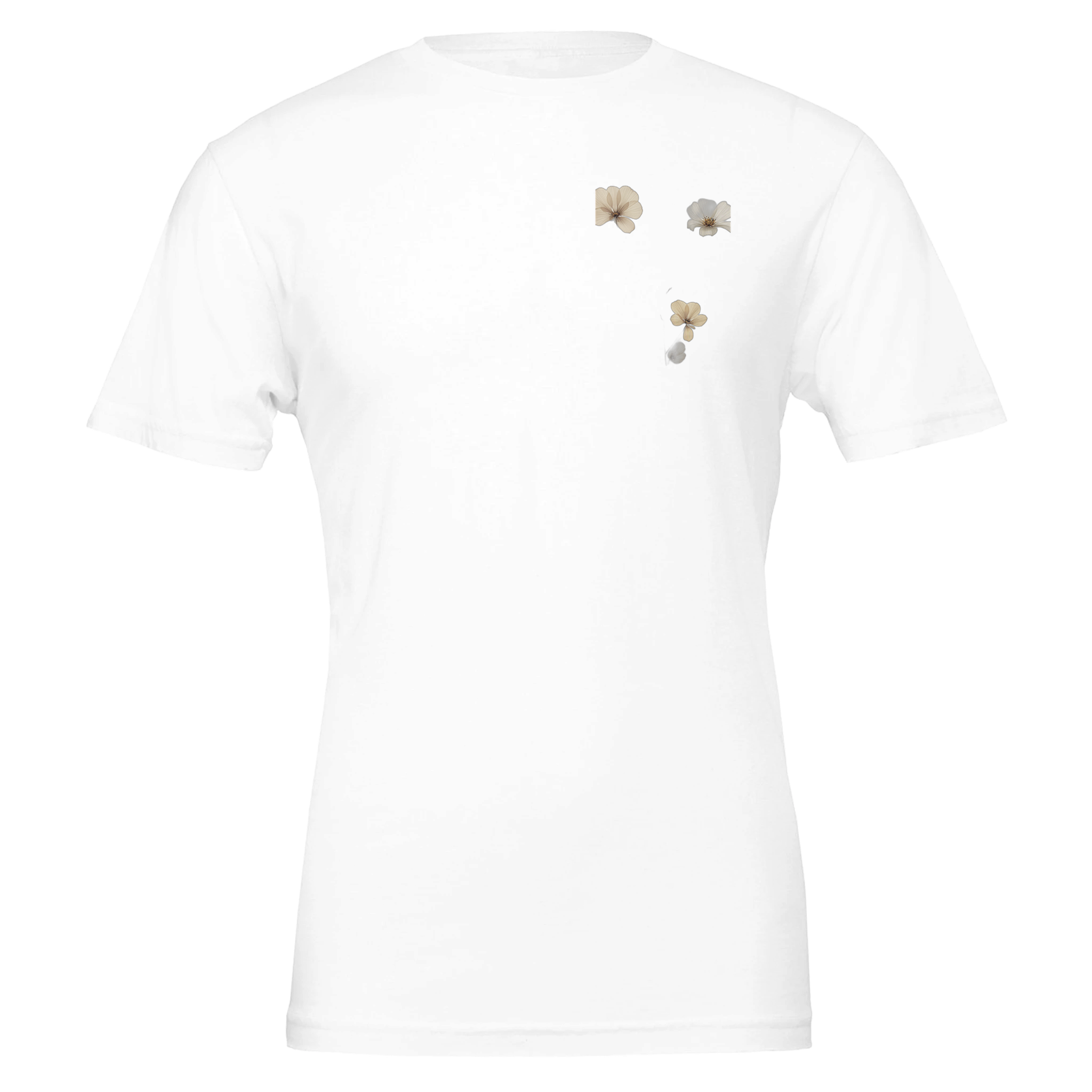 Dark Academia Pressed Flowers Victorian T-Shirt — detail view | Wild Thread Co