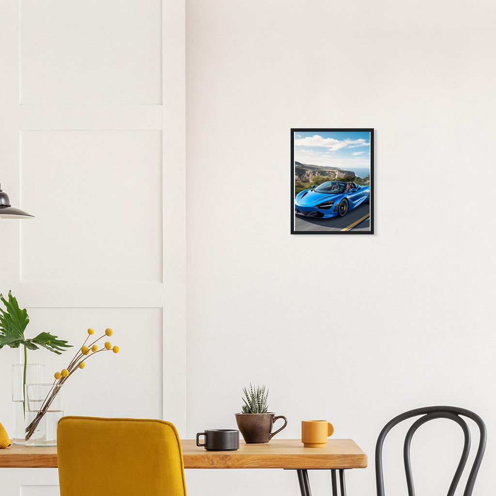 Mclaren 720s Spider Framed Art Print — detail view | Wild Thread Co