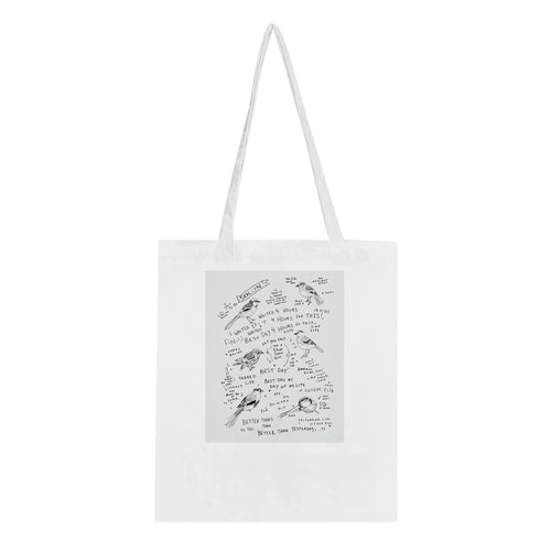 Birdwatcher Field Notebook Tote Bag Cotton Shopper UK — Tote Bag | Wild Thread Co UK