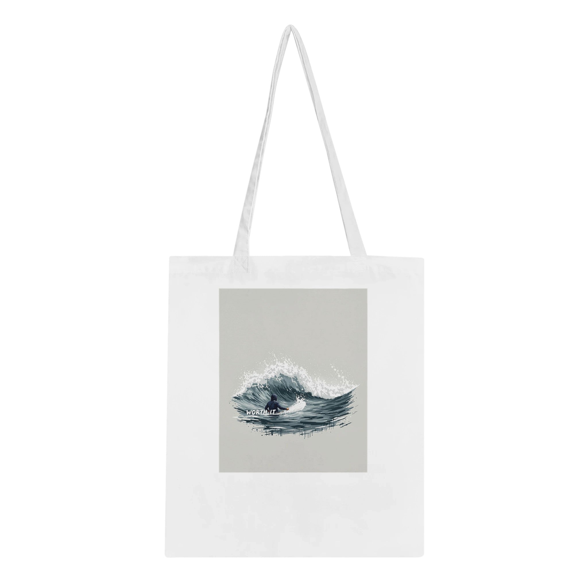 Cold Water Surfing Tote Bag Cotton Shopper UK — Tote Bag | Wild Thread Co